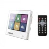 Odtwarzacz ścienny DSPPA, SD/FM/Bluetooth 2x10W, ekran dotykowy, biały DM837W