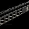 67042 19? Keystone patch panel, 24 port, black
