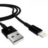 KABEL WTYK USB A - WTYK IPHONE 5/6/7/8 1,0M CZARNY/BLACK (LIGHTNING) (KABUSB-IPH5-10B)