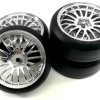 Absima 1:10 Tor Koło kompletne Drift chrom 4 szt.