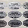 Original Commodore Warranty Stickers (set of 3)