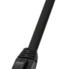 kabel LAN LogiLink CQ6055S, 1 szt., RJ45, CAT 6a, S/FTP, 2.00 m, czarny