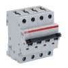 Wyłącznik nadprądowy MCB, Typ C, 4-biegunowy, 6A, 400V, na szynę DIN, ABB S204-C6, S200
