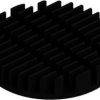 LED heatsink, (Ø x H) 50 x 10 mm, 10.9 to 2.5 K/W, black anodized, 10037074