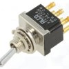 Przełącznik: dźwigniowy Poz: 2 DPDT ON-(ON) 6A/250VAC -20÷70C 4-6437630-4