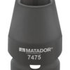 Matador Schraubwerkzeuge 74750100 zewnętrzny sześciokąt Nasadka do klucza udarowego 10 mm 1/2