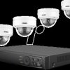 N98PBK+I91DG4+2T Network Video Recorder, Set Includes 4 Cameras, PoE
