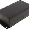 Aluminum die cast enclosure, (L x W x H) 153 x 83 x 50 mm, black (RAL 9005), IP65, 1590WP1FBK