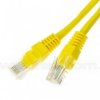 Patchcord UTP, kat5e, 1,0m, żółty