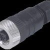Jack, 1/2", 3 pole, screw connection, straight, 093865