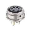 Lumberg KGV 60 6 Pin DIN Female Chassis Socket IEC 60130-9 Rear Panel Mount