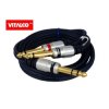 Kabel jack 6,3st.wt/2xwt.6,3mono 1,5m VITALCO MK75