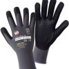 Rękawice robocze Leipold Doehle FOAM Nylon NITRILE 1158-8, Rozmiar rękawic: 8, M, czarny, szary