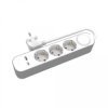 Przedłużacz stały 3x z włącznikiem oraz gniazdami USB A USB C 1,5m schuko PS-370SWS+USBA+USBC/1,5 E W-30006