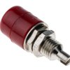 Gniazdo bananowe Żeński Połączenie lutowane typ Gniazdo bananowe Czerwony 20A Schutzinger rozmiar 4 mm