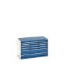 Szafa 6, kolor: Niebieski, materiał: Stal, 800 mm x 750mm x 1300 mm, Bott