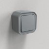 NOWE PLEXO 55 Łącznik schodowy komplet natynkowy 10 AX - 250V AC szary 069711L