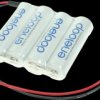 Rechargeable battery pack, NiMh, 2 Ah, 4.8 V, 4 cells, row