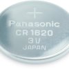 Lithium-button cell, CR1620, 3 V, 75 mAh, CR-1620