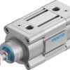 Siłownik pneumatyczny z tłoczyskiem skok: 20mm Festo Ø 63mm dwustronnego działania Action DSBC-63-20-D3-PPVA-N3