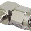 SMA plug 50 Ω, RG-174, crimp connection, angled, CONSMA012