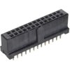 Female connector, 26 pole, pitch 2.54 mm, straight, black, 09195267829