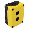 2 Way Yellow/Black Control Station Enclosure 80 x 106 x 53mm IP67