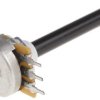 Potencjometr 10kΩ typ Obrotowy Radiohm średnica wału 6 mm 0.4W długość wału 50mm Montaż panelowy