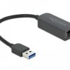 Delock USB 2.0 adapter [1x Złącze męskie USB typu A - 1x złącze żeńskie RJ45] 66646 0.16 m