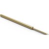 Standard test pin with probe, cone, Ø 0.5 mm, travel  5 mm, pitch 1.9 mm, L 27.5 mm, F70118B050G150