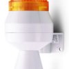 Sygnalizator akustyczny z lampą sygnalizacyjną 230 V AC Pomarańczowy AC IP43 Pionowy 92