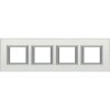 AXOLUTE Ramka 4x2-modułowa pozioma SREBRO HA4802M4HSAN