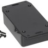 Obudowa ABS szerokość zew. 56 mm długość zew. 84,8 mm wys. zew. 22 mm Hammond IP54 Czarny