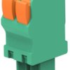 PCB terminal, 2 pole, pitch 3.81 mm, AWG 30-14, 9 A, push-in spring connection, green, 1986722-2