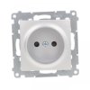 Simon 54 Gniazdo pojedyncze b/u 16A IP20 srebrny mat DG1Z.01/43
