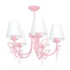 Żyrandol Charlotte Pink 5Xe14 Mlp4217 Milagro