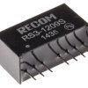 Konwerter DC/DC RS3, Uwe 18V, Uwe 9V, Uwy 9V, Recom 333 mA 3 W -40 °C 85 °C Otwór przelotowy