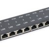 Injector PoE 8xLan/8xPoE z obudową