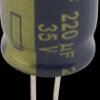 EEUFC1V221 Electrolytic capacitor, radial, 220 µF, 35 V, 105°C, low ESR, AE