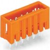 Pin header, 2 pole, pitch 3.81 mm, straight, orange, 734-232