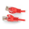 Przewód sieciowy Lanberg Ethernet Patchcord UTP 5e 50m - czerwony