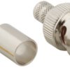 BNC plug 75 Ω, RG-6, crimp connection, straight, 112508