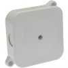 Puszka instalacyjna typu P-2 natynkowa 72x72x28mm hermetyczna IP44 ze złączkami biała