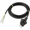 Sygonix SY-5768434 Mains Cable 3m black weatherproof electric 1pc