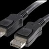 Connection cable, 2 m, black, DisplayPort 1.4 plug, straight to DisplayPort 1.4 plug, straight, ICOC-DSP-A14-020
