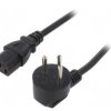 SN32-3/07/1BK Kabel: 3x0,75mm2, IEC C13 żeński,IS1-16P (H) wtyk kątowy