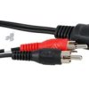 PRZEWOD DIN-GN 2XRCA-WT