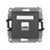 Icon Mechanizm Ładowarki Usb Pojedynczej, 5V, 1A Grafitowy Mat 28Icusb-1