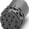 Contact insert, M23, 12 pole, N coding, socket for series M23 PRO, 1554828