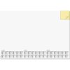 Sigel H6490 Desk pad White, Yellow (W x H) 59.50 cm x 41 cm